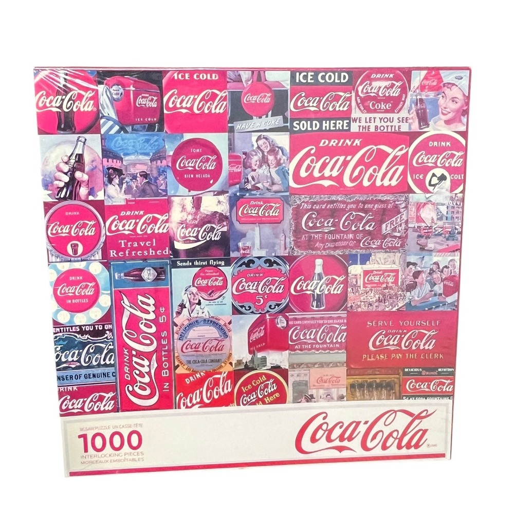 Springbok Coca Cola Collage 1000 Piece Jigsaw Puzzle New‎ Sealed USA 2017
